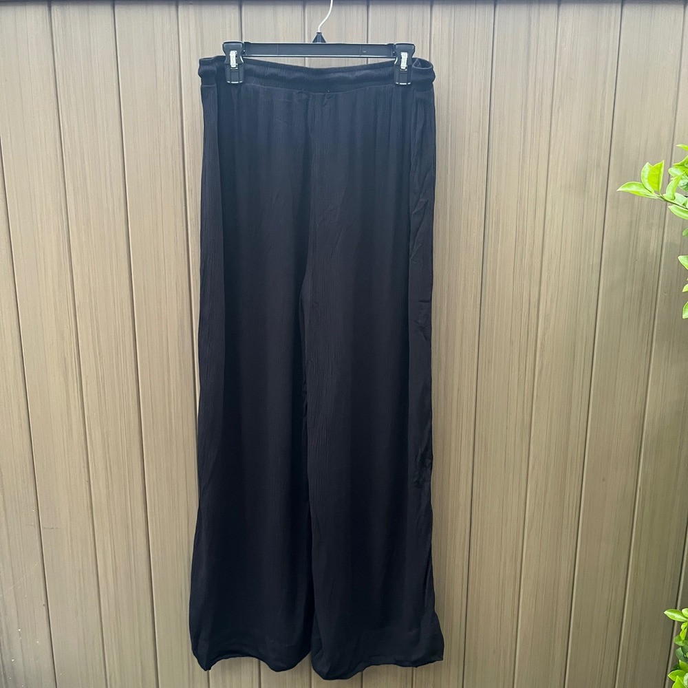 New Z Supply Whitesands Wide Leg Drawstring Pants sz XL Gauzy Beachy Loungewear - Picture 5 of 11